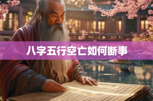 八字五行空亡如何断事