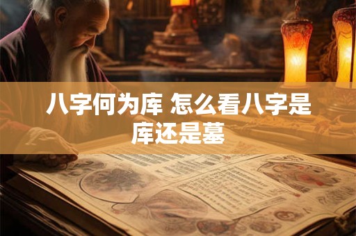 八字何为库 怎么看八字是库还是墓