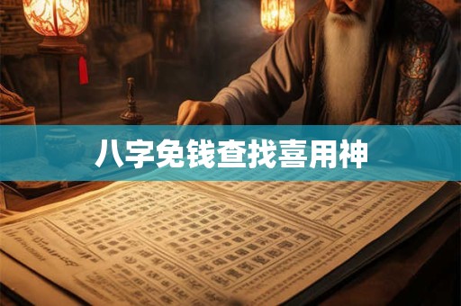 八字免钱查找喜用神