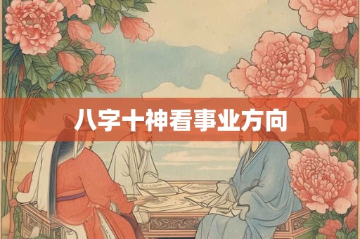 八字十神看事业方向