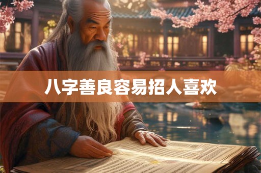 八字善良容易招人喜欢