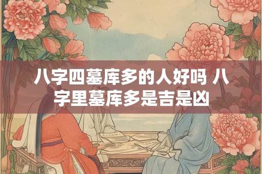 八字四墓库多的人好吗 八字里墓库多是吉是凶