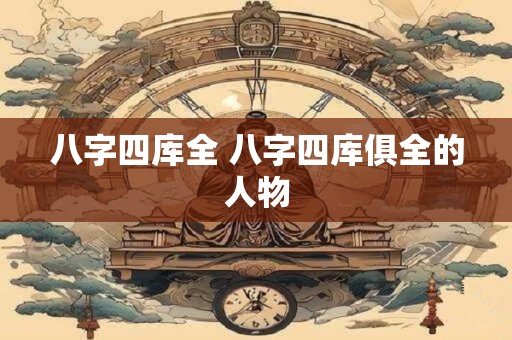 八字四库全 八字四库俱全的人物