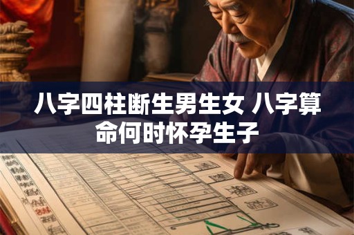 八字四柱断生男生女 八字算命何时怀孕生子