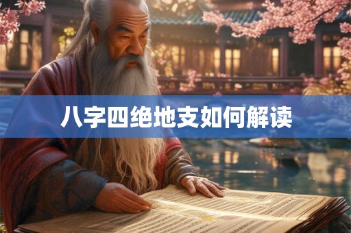 八字四绝地支如何解读