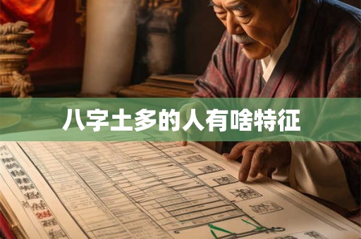 八字土多的人有啥特征