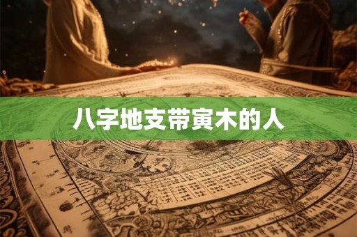 八字地支带寅木的人