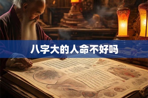八字大的人命不好吗