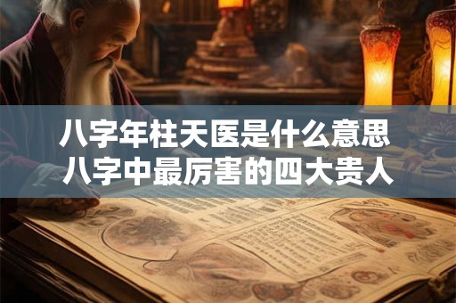 八字年柱天医是什么意思 八字中最厉害的四大贵人