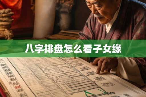 八字排盘怎么看子女缘