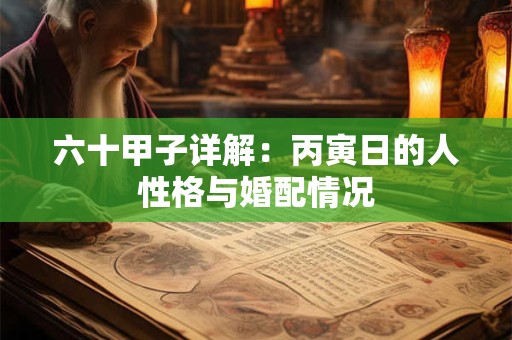 六十甲子详解：丙寅日的人性格与婚配情况