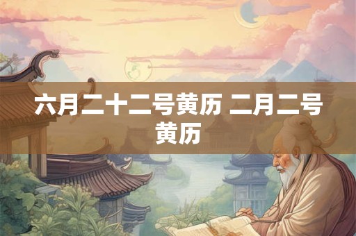 六月二十二号黄历 二月二号黄历