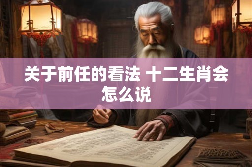 关于前任的看法 十二生肖会怎么说