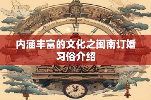内涵丰富的文化之闽南订婚习俗介绍