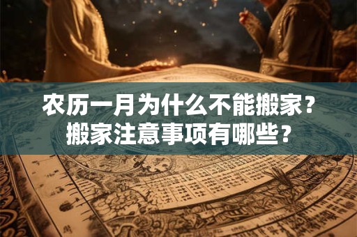 农历一月为什么不能搬家？搬家注意事项有哪些？