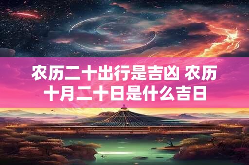 农历二十出行是吉凶 农历十月二十日是什么吉日