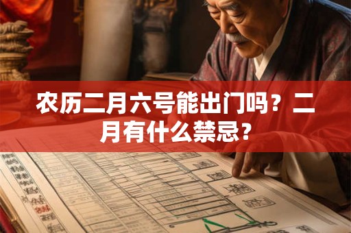 农历二月六号能出门吗？二月有什么禁忌？