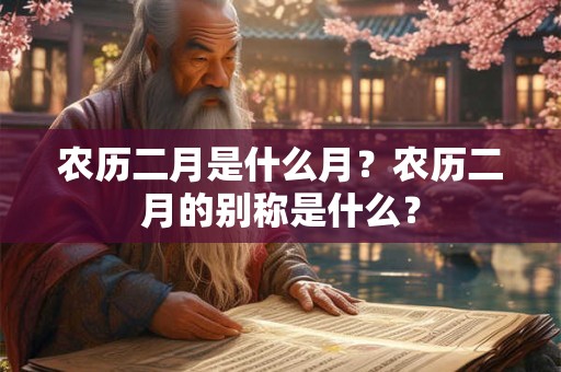详细阅读:农历二月有什么别称和美名,农历二月俗称什么月? 农历二月有什么别称和美名,农历二月俗称什么月?