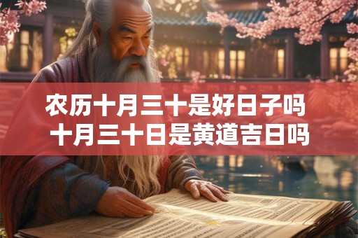 农历十月三十是好日子吗 十月三十日是黄道吉日吗