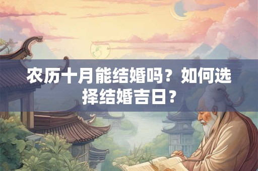 农历十月要注意些什么问题？十月是什么季节？