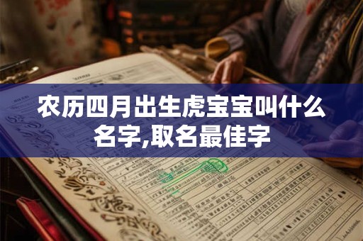 农历四月出生虎宝宝叫什么名字,取名最佳字
