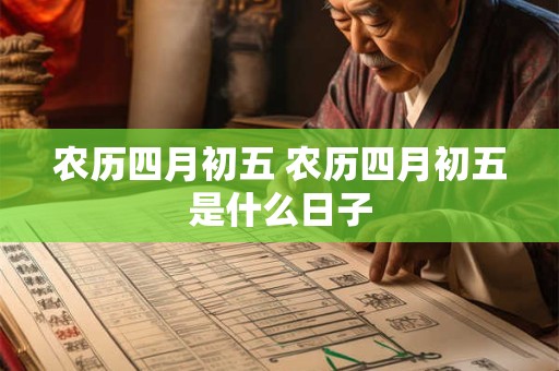 农历四月初五 农历四月初五是什么日子