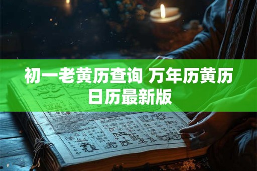 初一老黄历查询 万年历黄历日历最新版