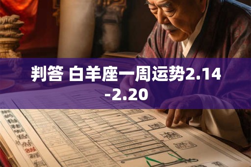 判答 白羊座一周运势2.14-2.20
