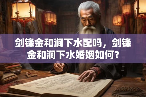 剑锋金和涧下水配吗，剑锋金和涧下水婚姻如何？