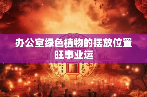 办公室绿色植物的摆放位置旺事业运