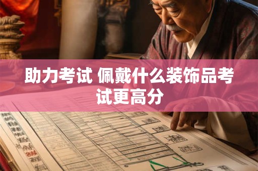 助力考试 佩戴什么装饰品考试更高分