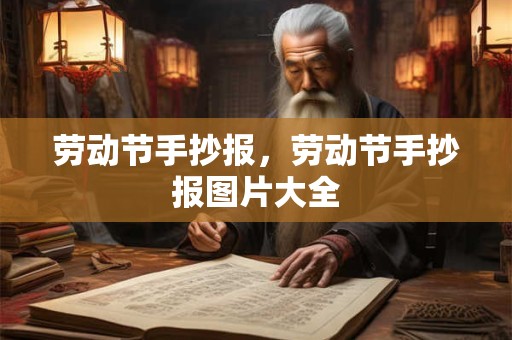 劳动节手抄报，劳动节手抄报图片大全