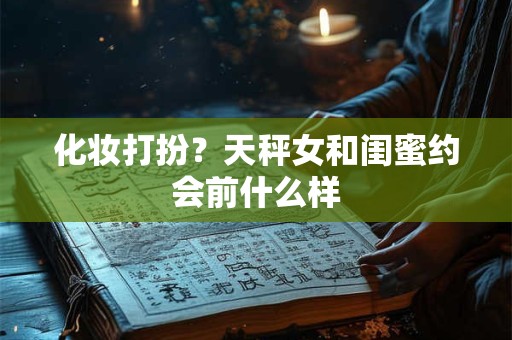 化妆打扮？天秤女和闺蜜约会前什么样