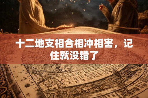 十二地支的刑冲破害绝表 十二地支刑冲克害表