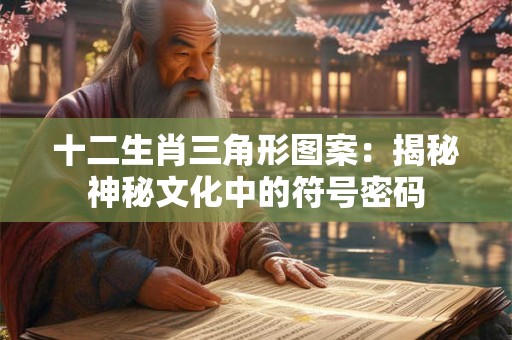 十二生肖三角形图案：揭秘神秘文化中的符号密码