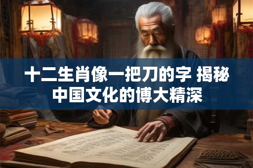 十二生肖像一把刀的字 揭秘中国文化的博大精深