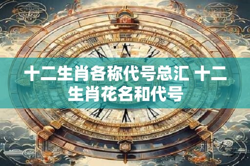 十二生肖各代表什么神兽 十二生肖都是什么神位