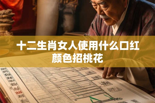 十二生肖女人使用什么口红颜色招桃花