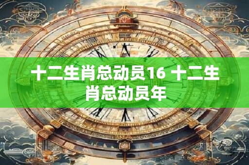 十二生肖总动员16 十二生肖总动员年