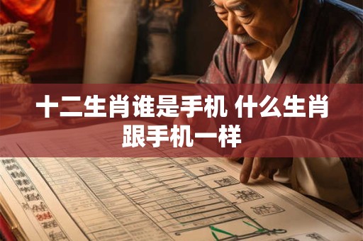 十二生肖谁是手机 什么生肖跟手机一样
