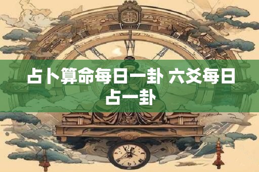占卜算命每日一卦 六爻每日占一卦
