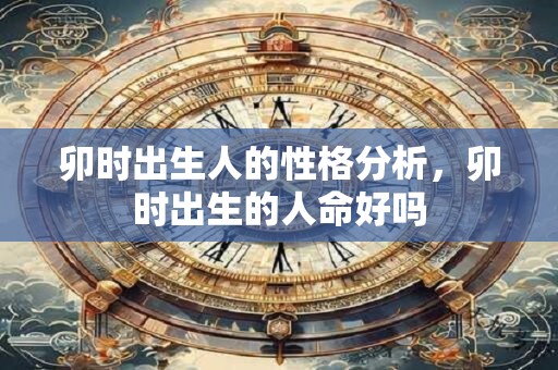 卯时出生人的性格分析，卯时出生的人命好吗