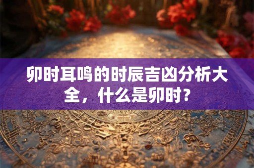 卯时耳鸣吉凶，卯时是24小时中的哪个时间？