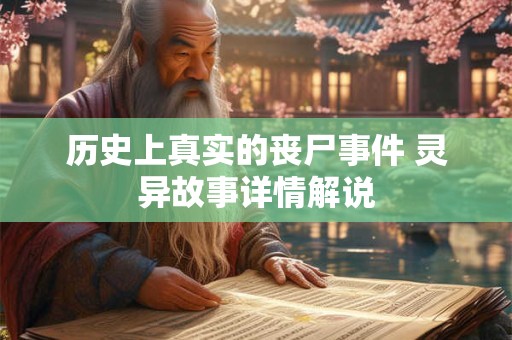 历史上真实的丧尸事件 灵异故事详情解说