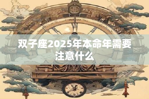 双子座2025年本命年需要注意什么