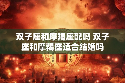 双子座和摩羯座相处 双子座的人品和性格是样的