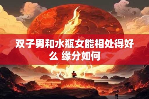 双子男和水瓶女能相处得好么 缘分如何