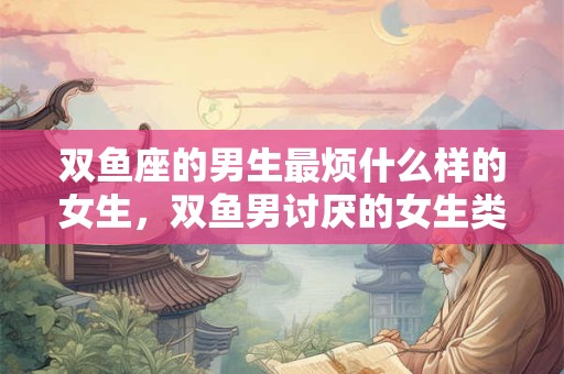 双鱼座的男生最烦什么样的女生，双鱼男讨厌的女生类型