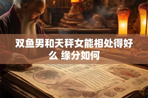 双鱼男和天秤女能相处得好么 缘分如何