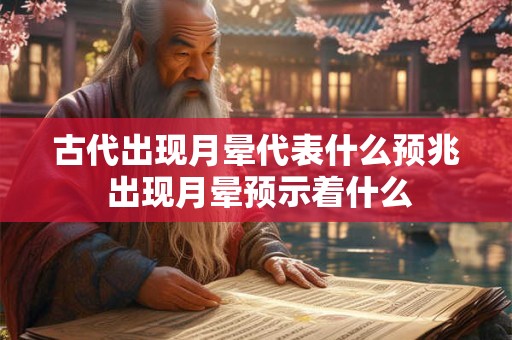 古代出现月晕代表什么预兆 出现月晕预示着什么